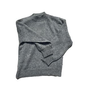 Z Supply Womens Desmond Sweater Heather Gray Mock Neck SOLD OUT NWT $89 Medium